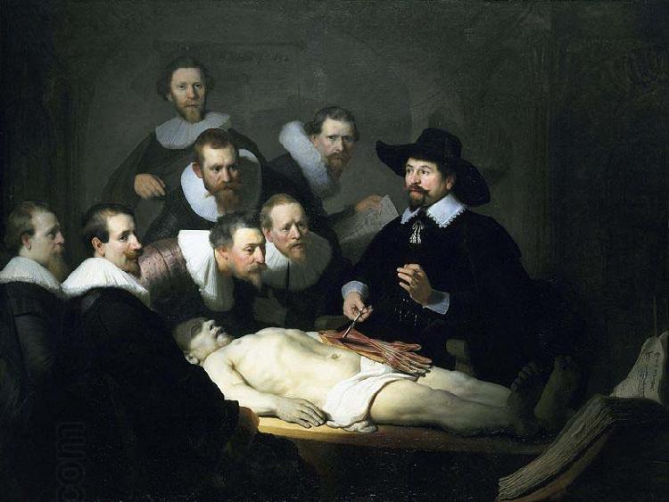 REMBRANDT Harmenszoon van Rijn Anatomy Lesson of Dr. Nicolaes Tulp, oil painting picture
